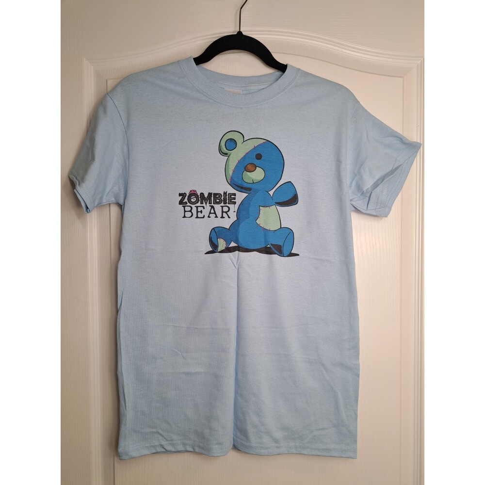 Blue Zombie Bear T Shirt